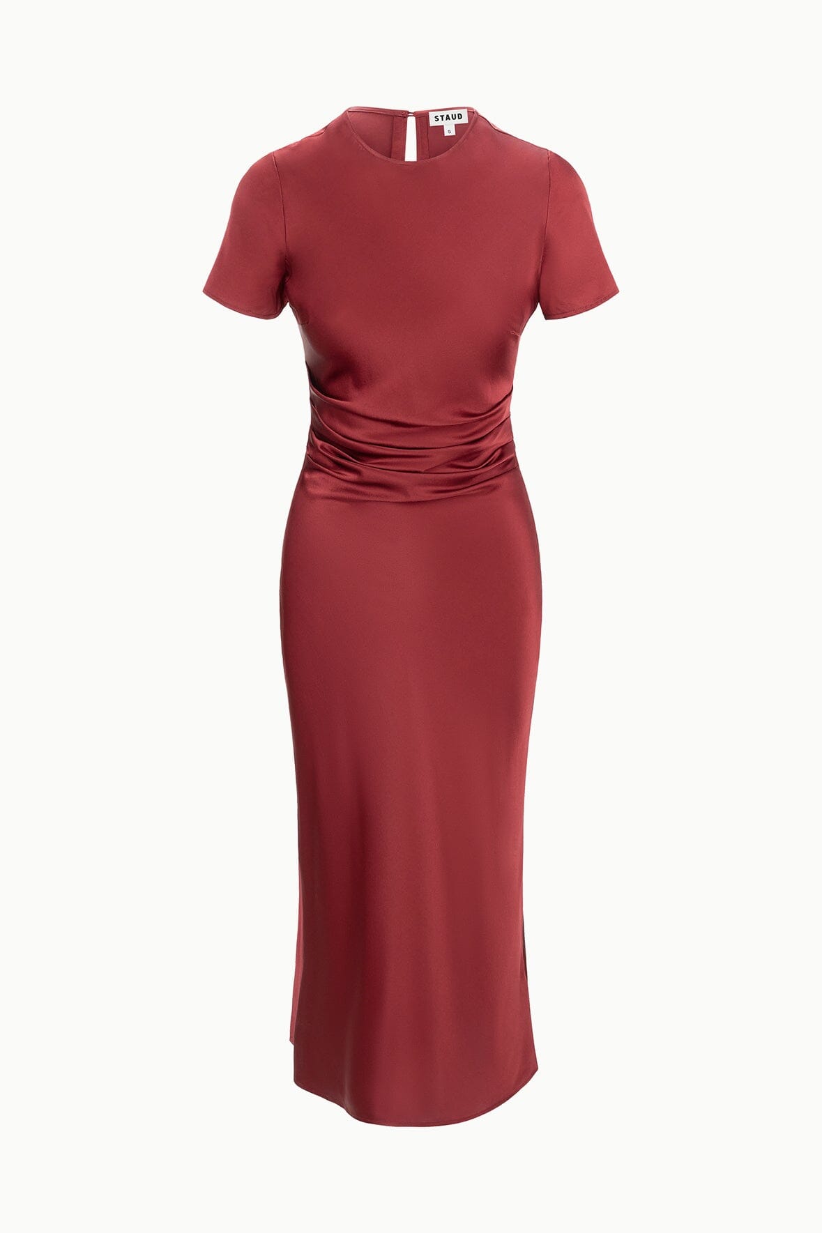 MARCEL SILK DRESS SANGRIA