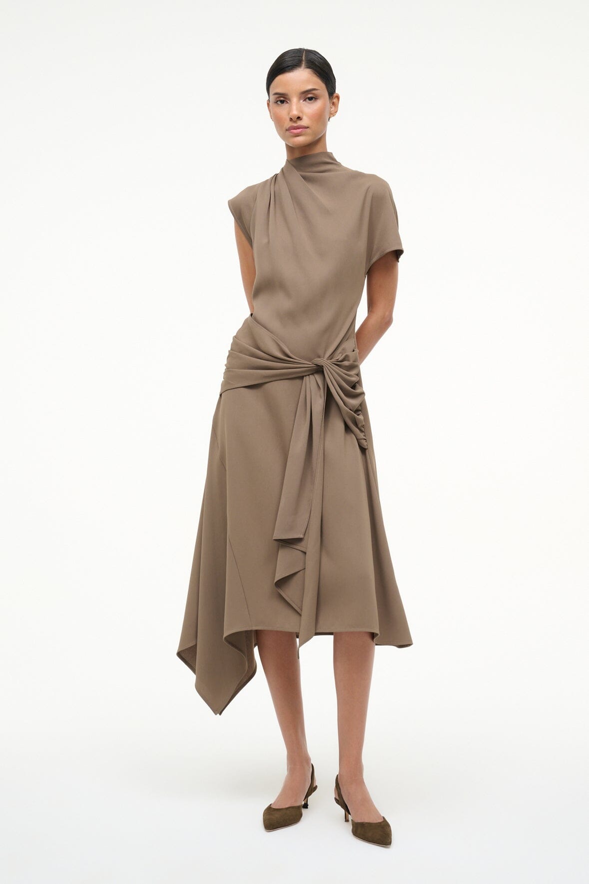 DAVINA DRESS TRUFFLE