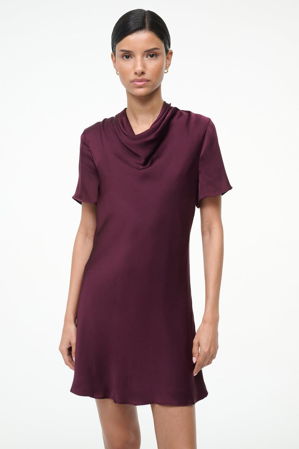 IRIS SILK DRESS SYRAH
