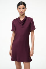 IRIS SILK DRESS SYRAH