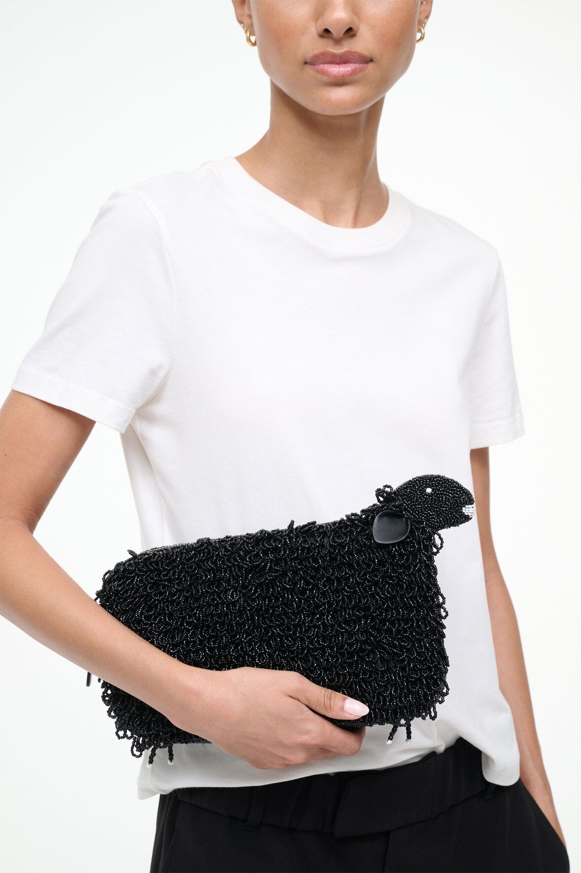 DOLLY BEADED CLUTCH BLACK