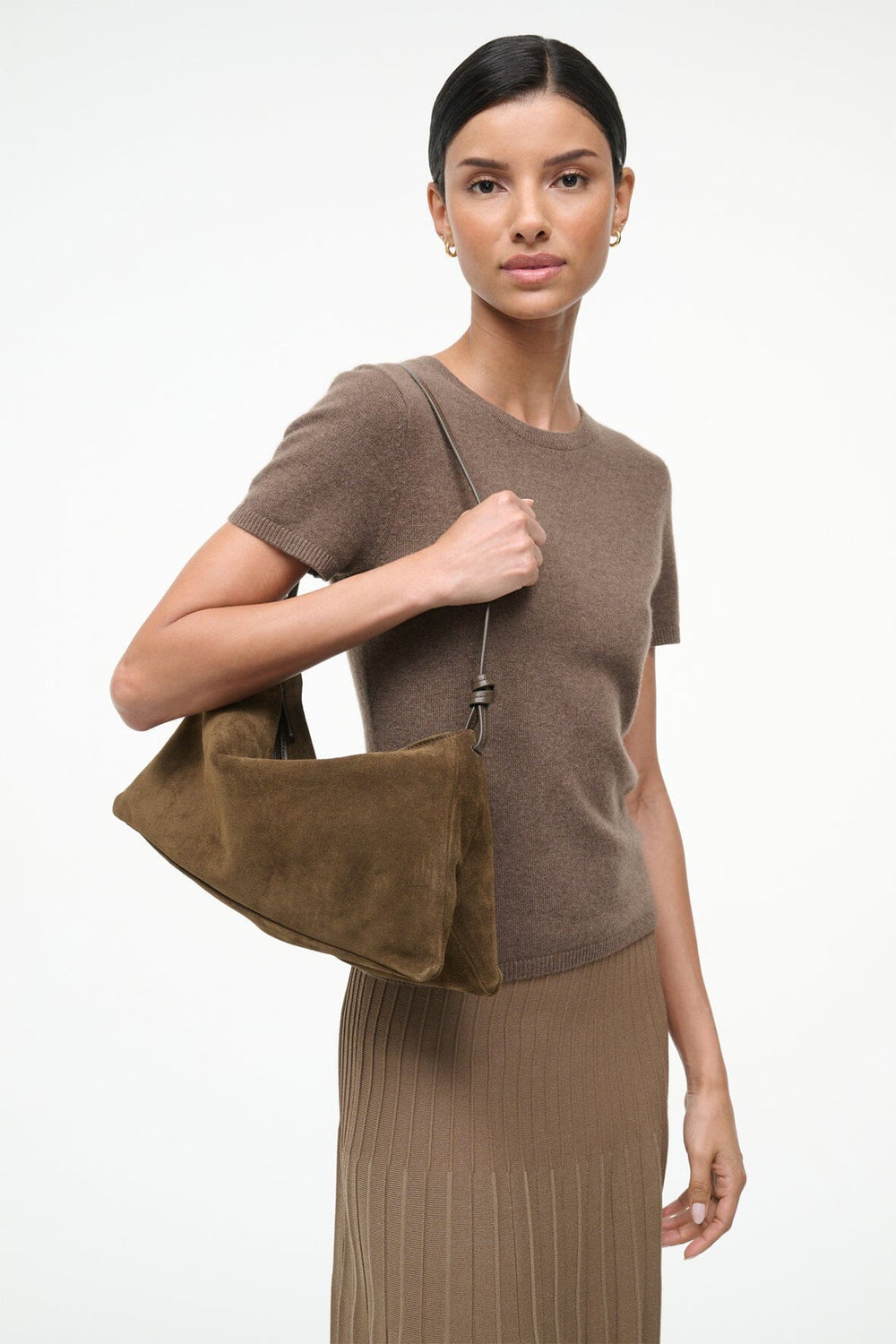 WALLY SHOULDER BAG TRUFFLE SUEDE