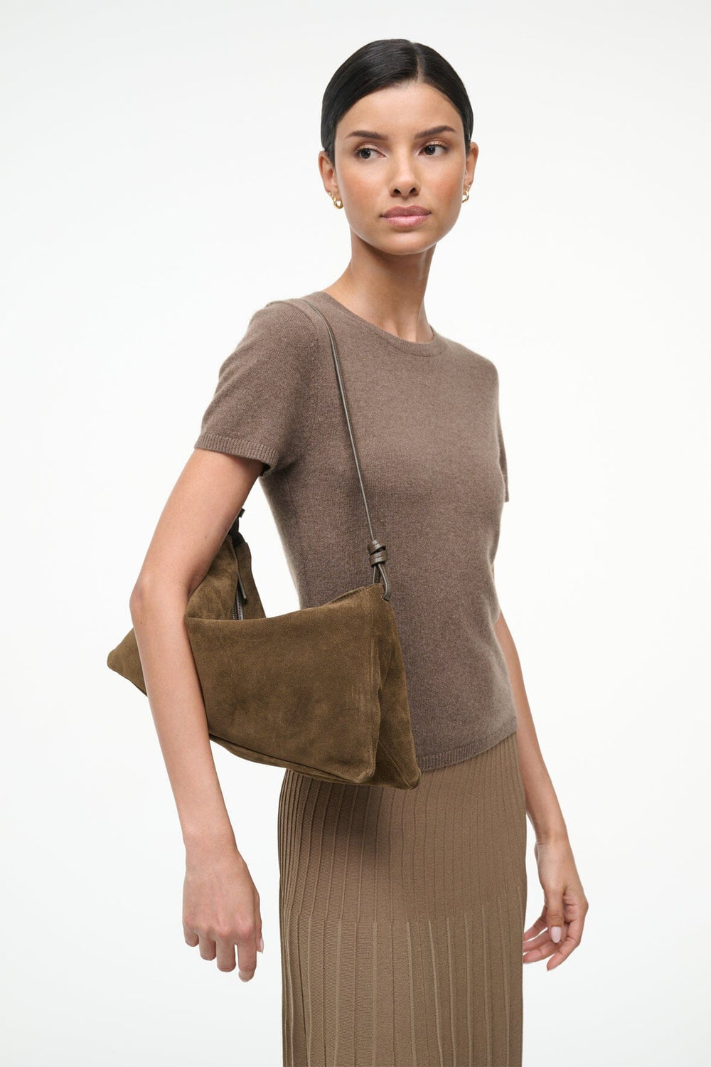 WALLY SHOULDER BAG TRUFFLE SUEDE