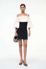 HARPER DRESS BLACK IVORY