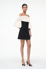 HARPER DRESS BLACK IVORY
