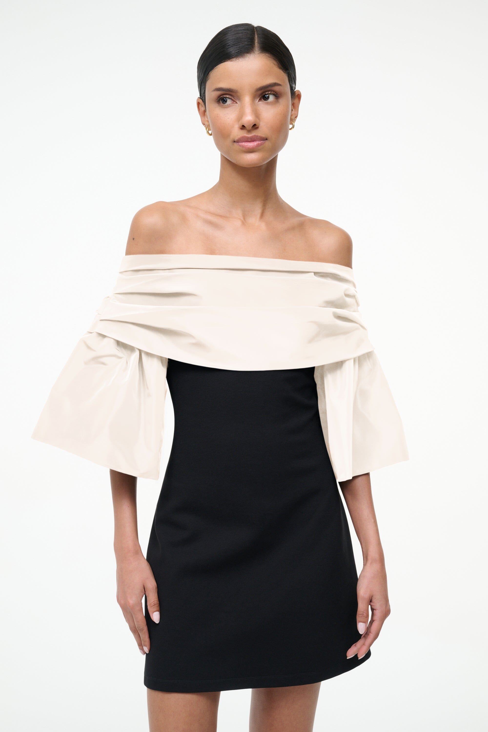 HARPER DRESS BLACK IVORY