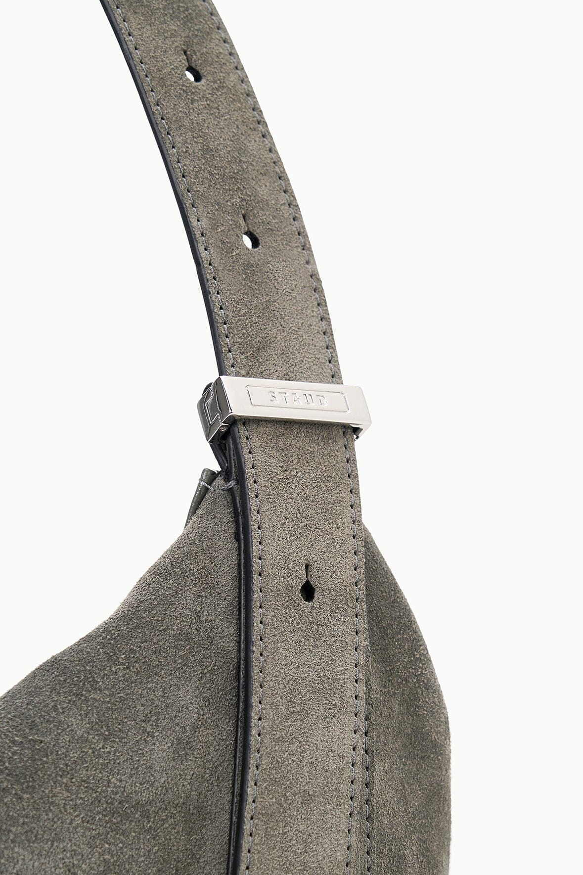 LARGE DEMY SHOULDER BAG STORM SUEDE