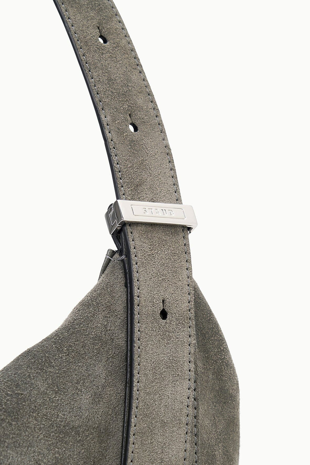 LARGE DEMY SHOULDER BAG STORM SUEDE