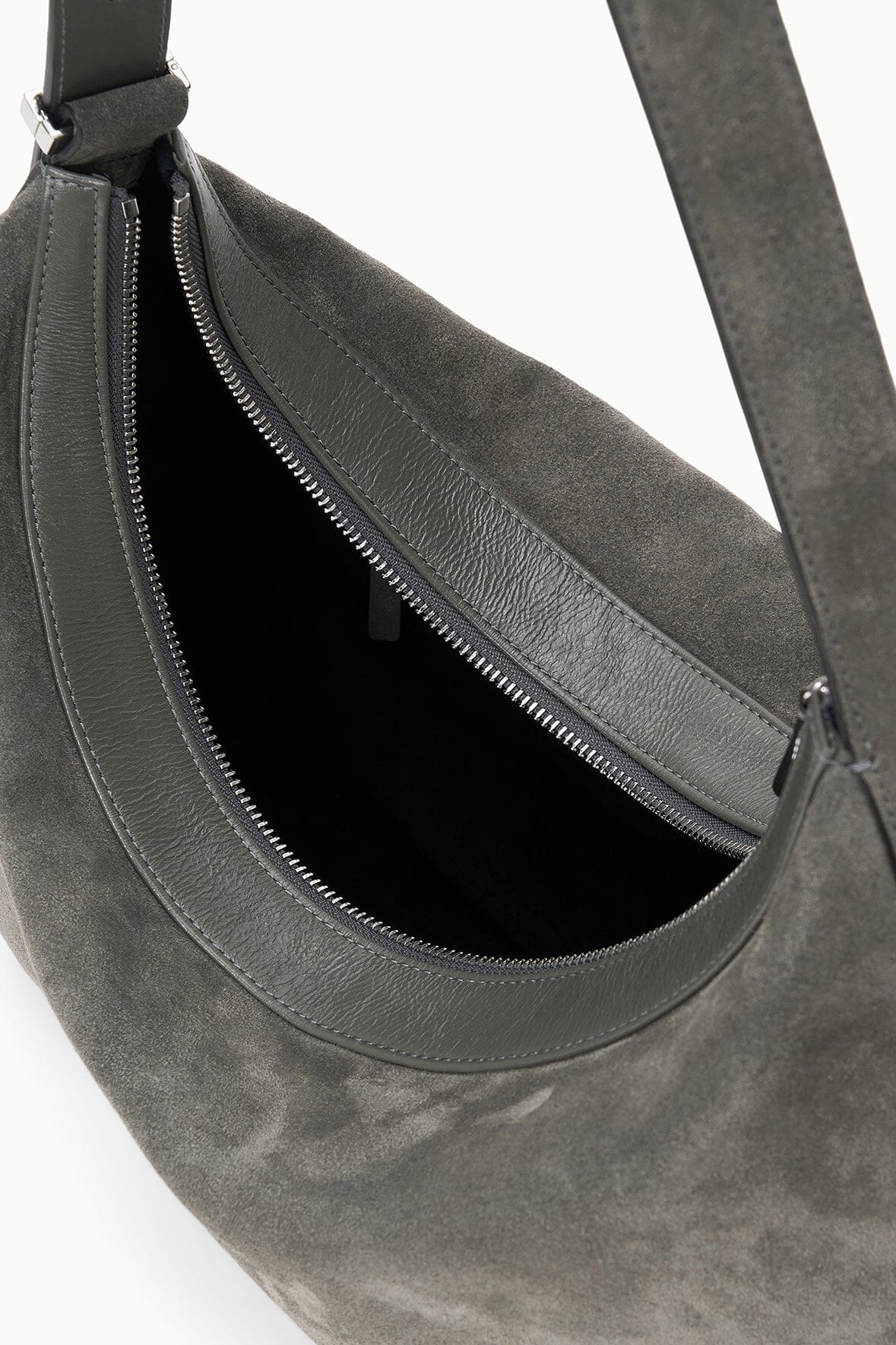 LARGE DEMY SHOULDER BAG STORM SUEDE