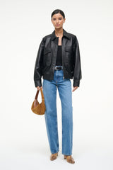 EUGENE LEATHER JACKET BLACK