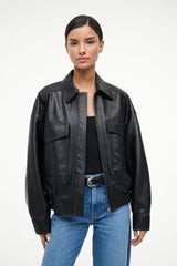 EUGENE LEATHER JACKET BLACK