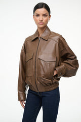 EUGENE LEATHER JACKET TRUFFLE
