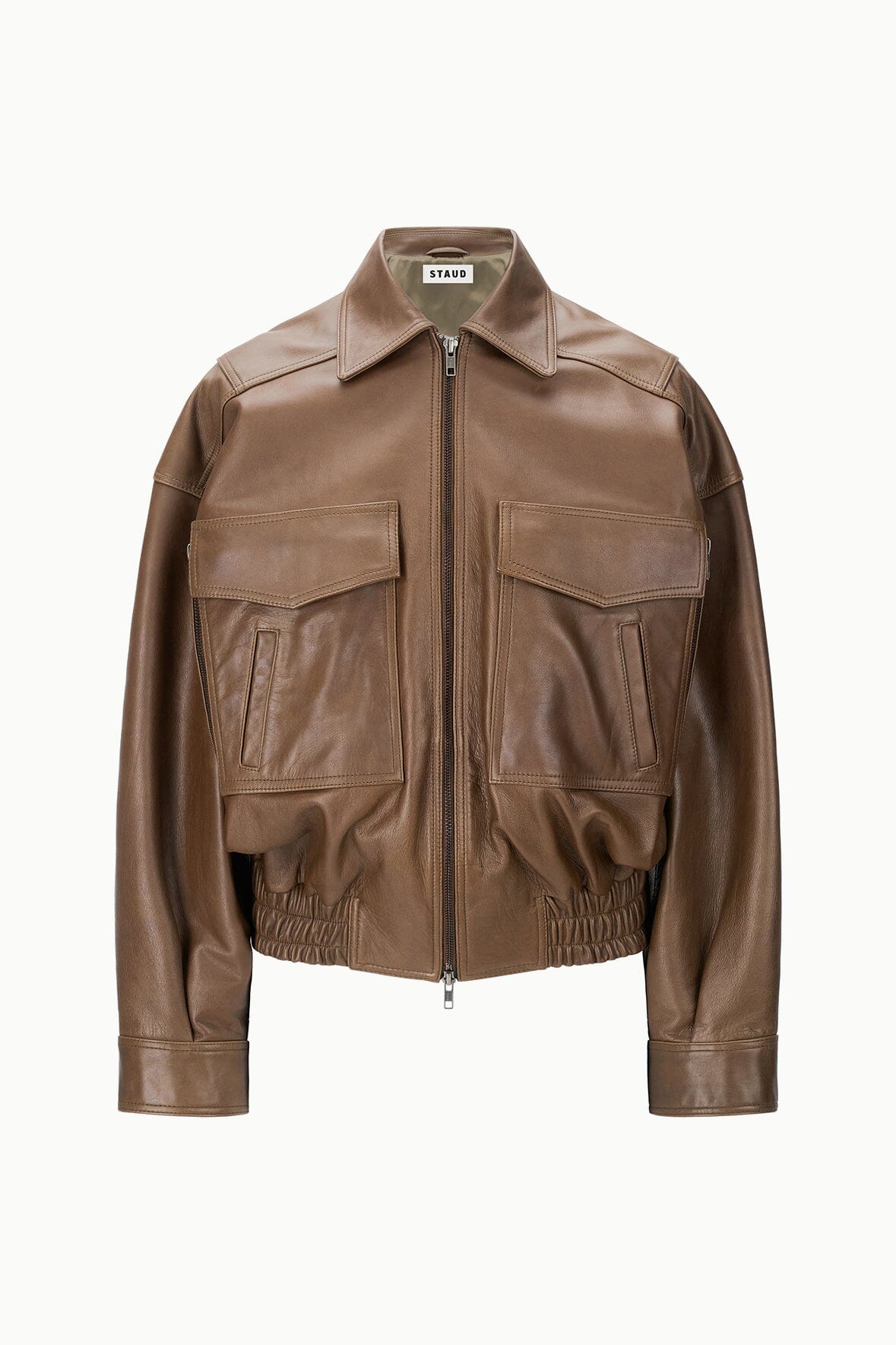 EUGENE LEATHER JACKET TRUFFLE