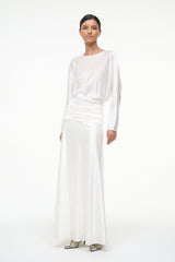 FREDA SILK DRESS IVORY