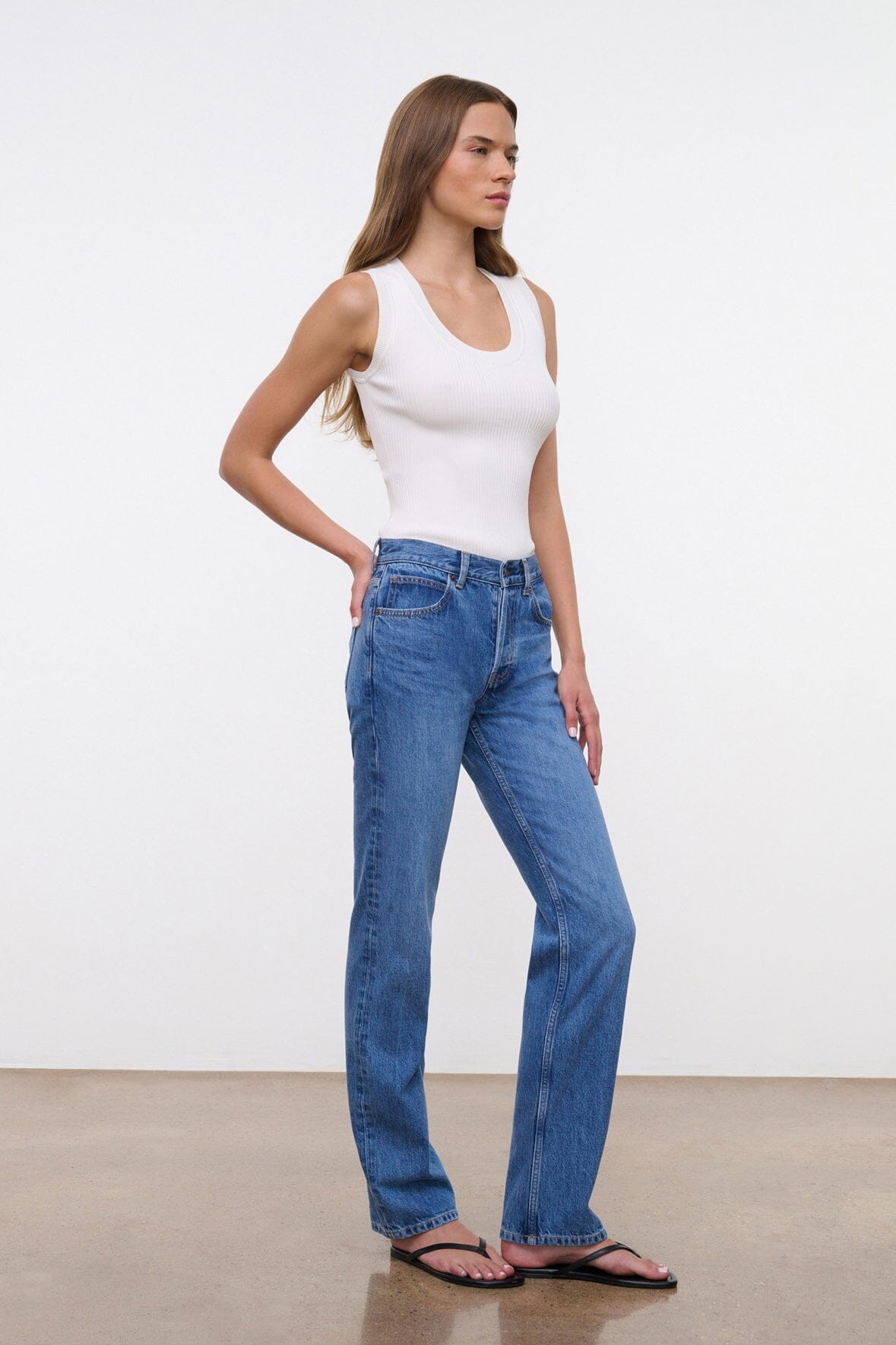 TEDDY STRAIGHT JEAN VINTAGE WASH
