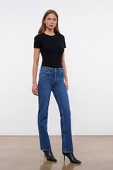 TEDDY STRETCH STRAIGHT JEAN STONE BLUE