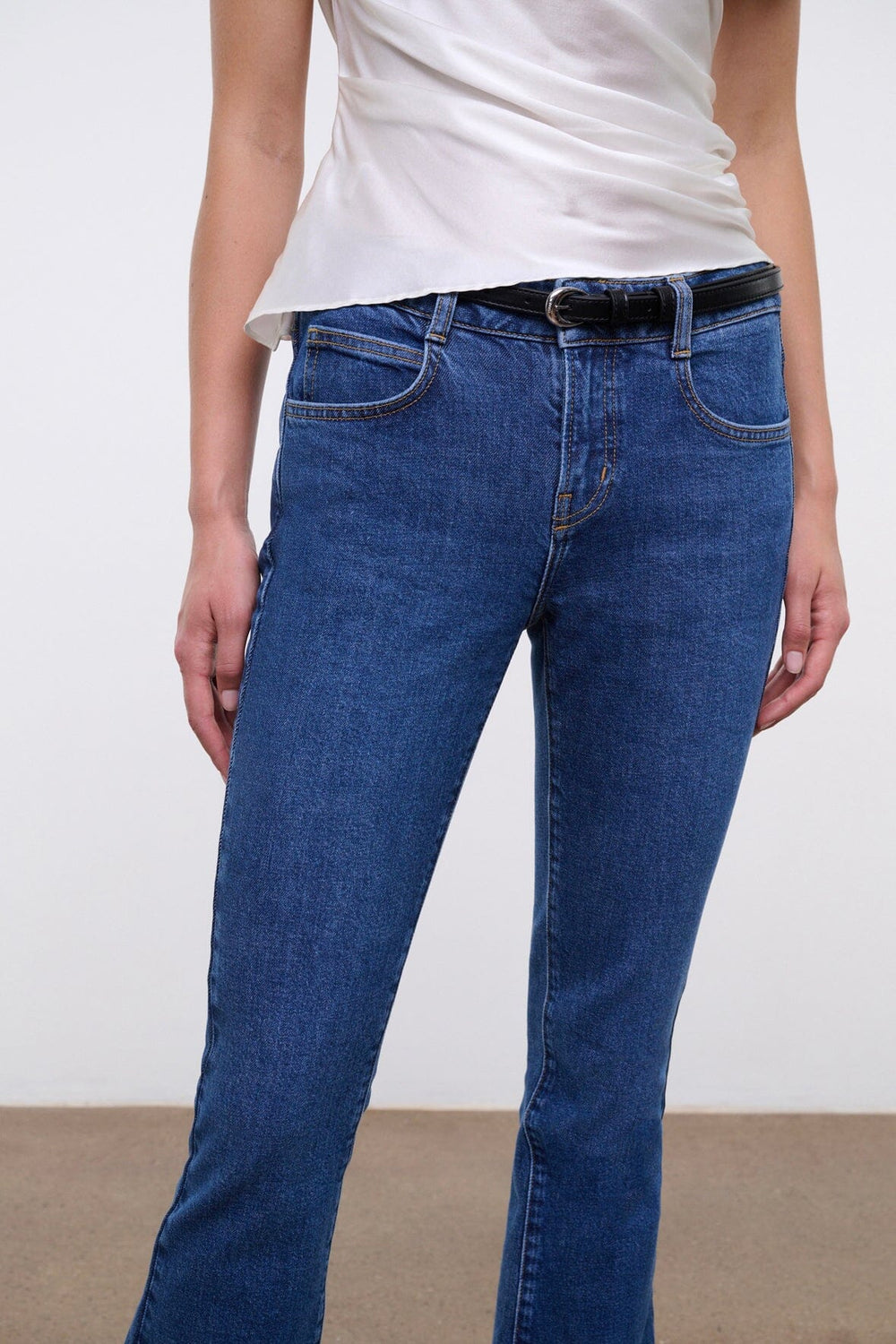 KYLE STRETCH FLARE JEAN STONE BLUE