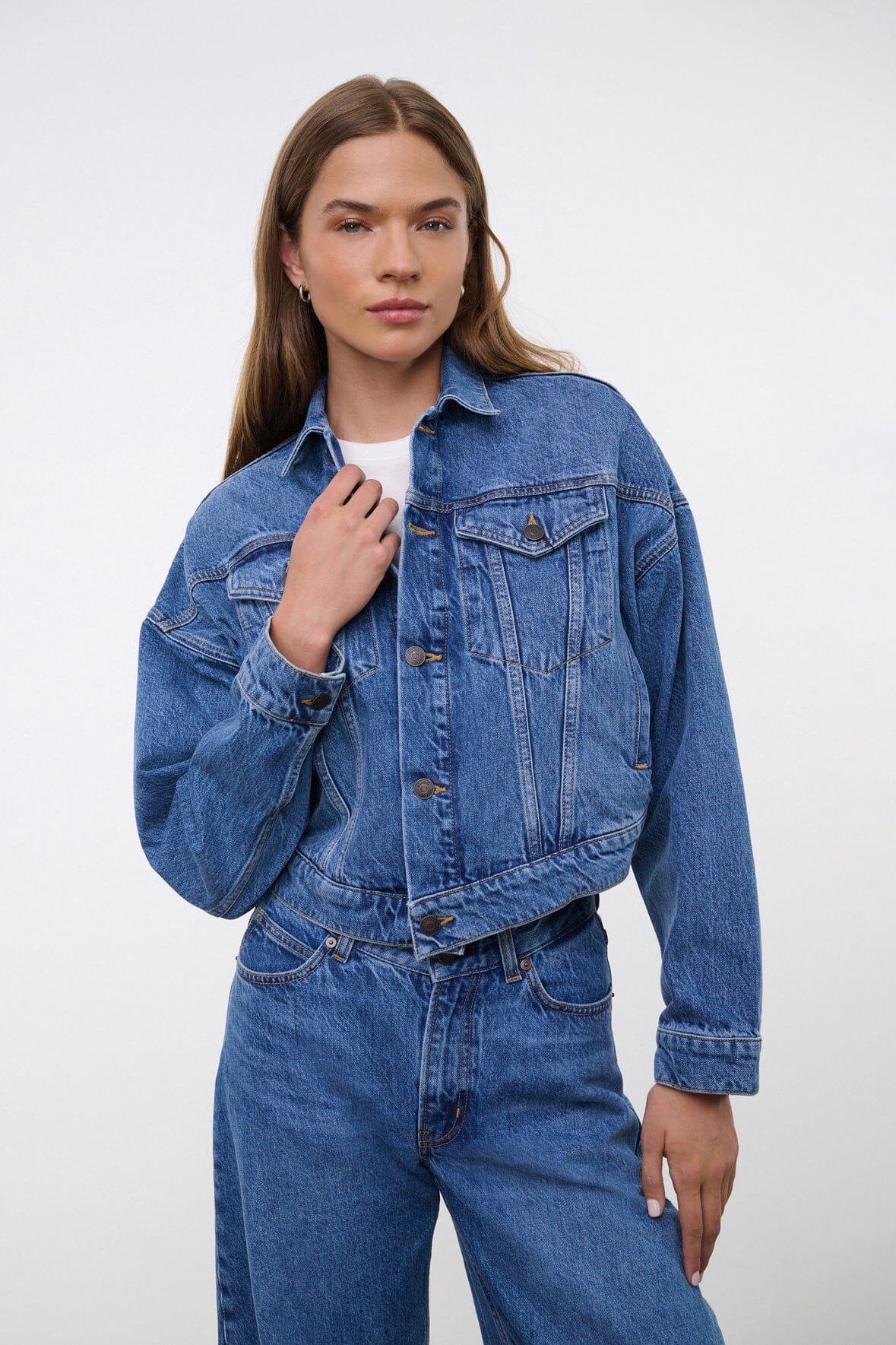 GLEN DENIM JACKET VINTAGE WASH