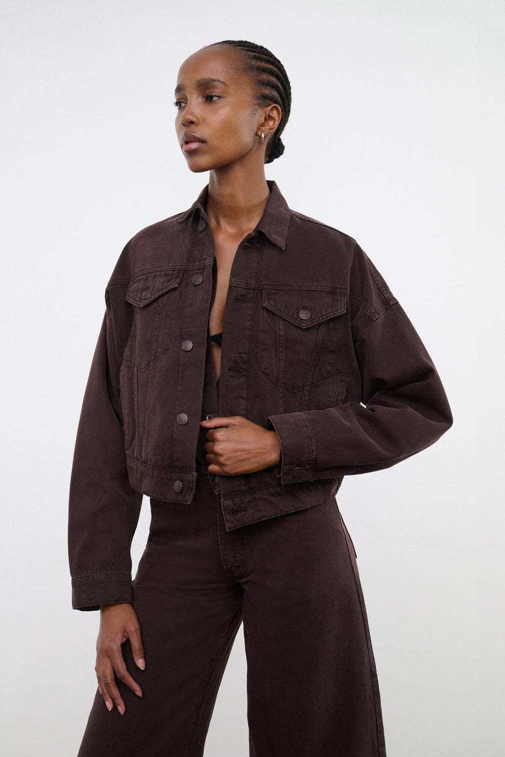 GLEN DENIM JACKET EARTH