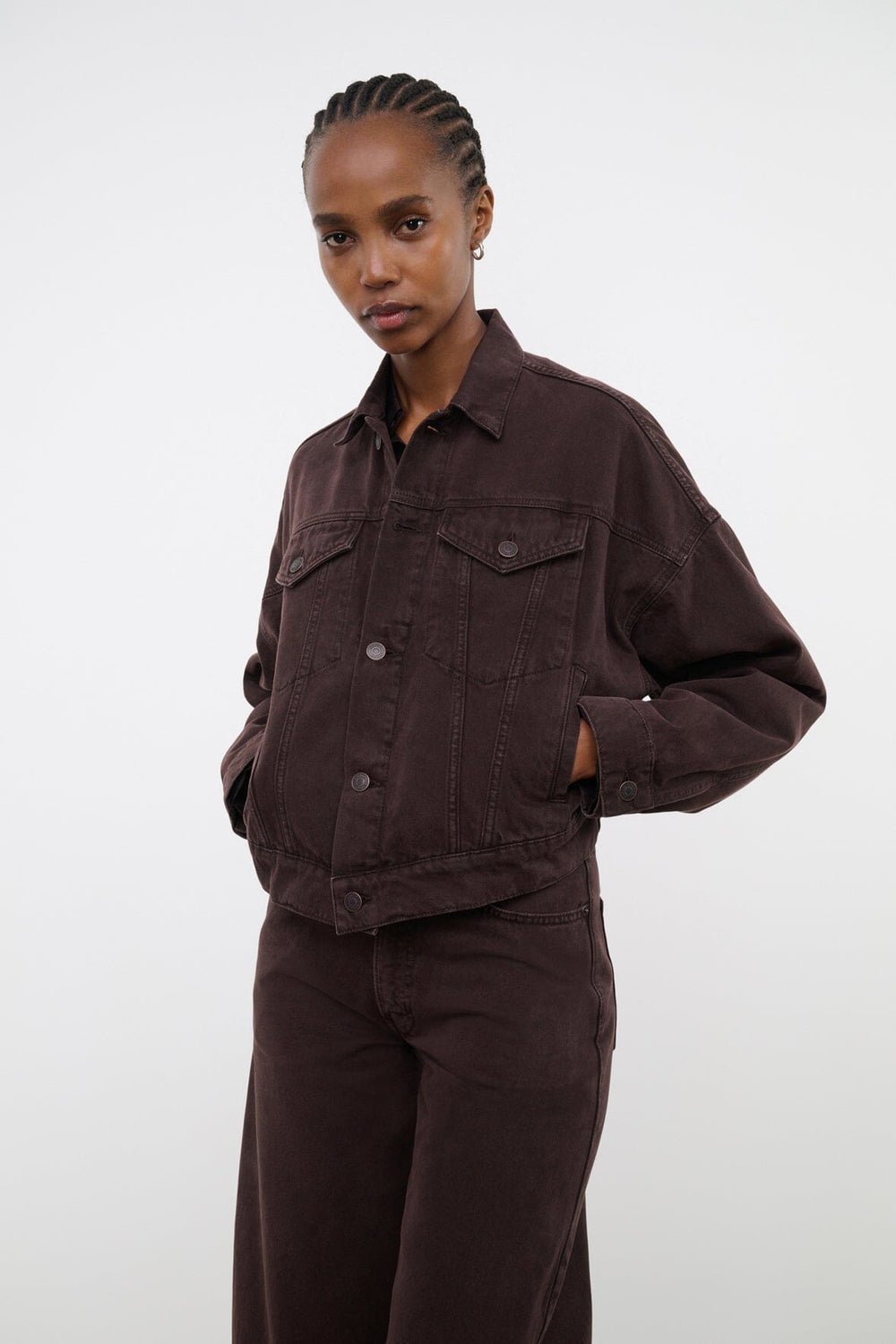 GLEN DENIM JACKET EARTH