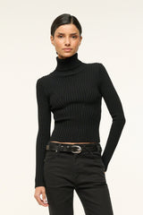 MOON BUCKLE BELT - 26MM BLACK SILVER
