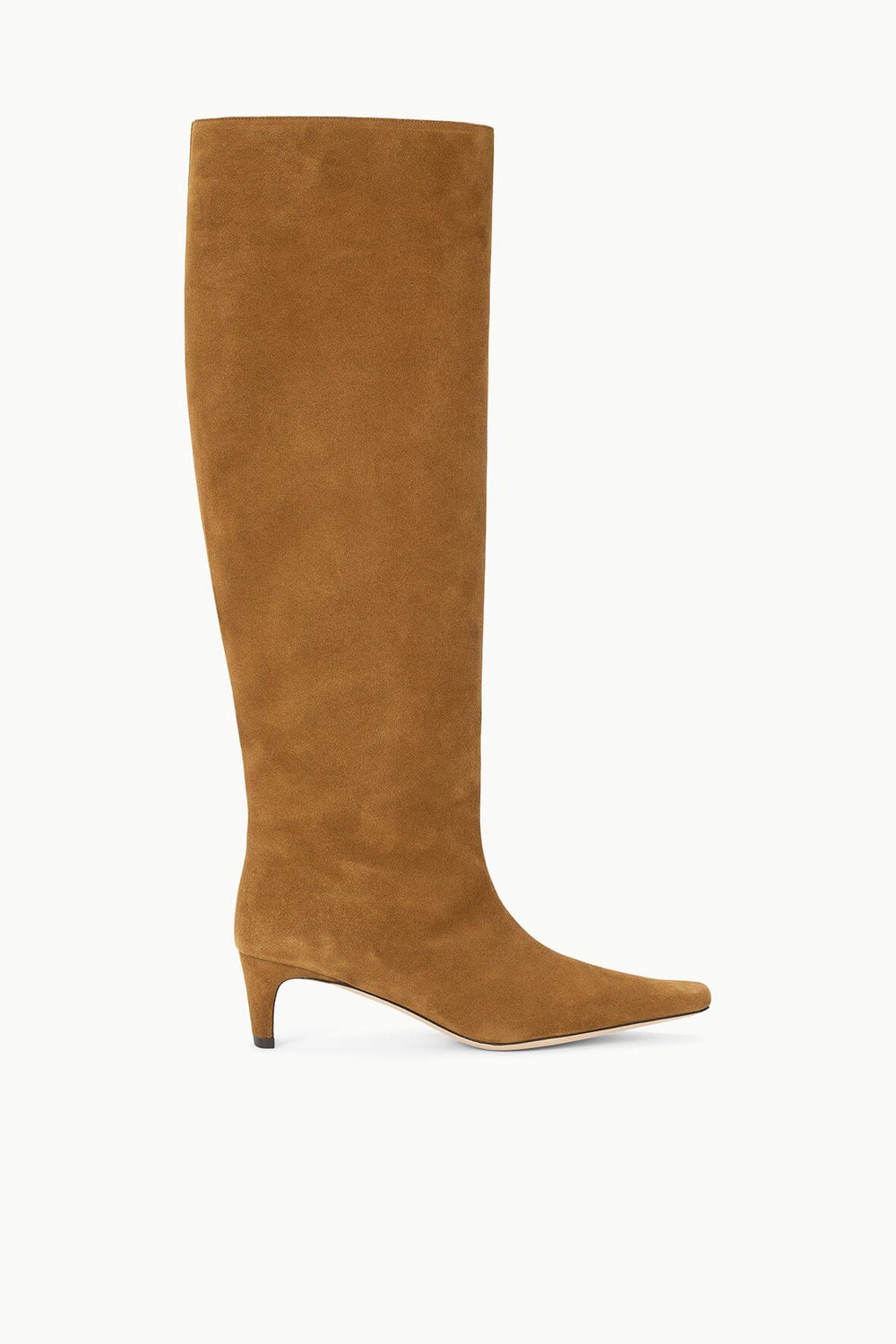 WIDE SHAFT WALLY BOOT TAN SUEDE