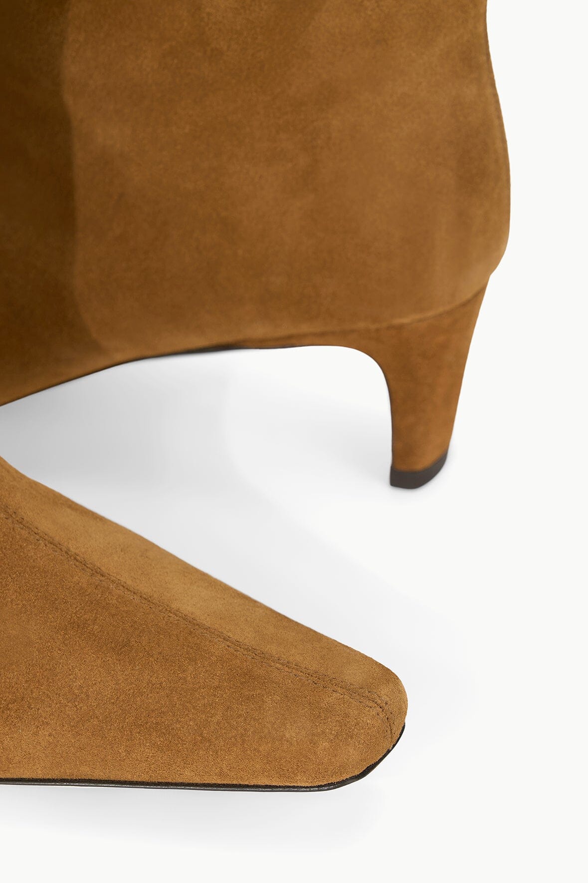 WIDE SHAFT WALLY BOOT TAN SUEDE