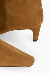 WIDE SHAFT WALLY BOOT TAN SUEDE