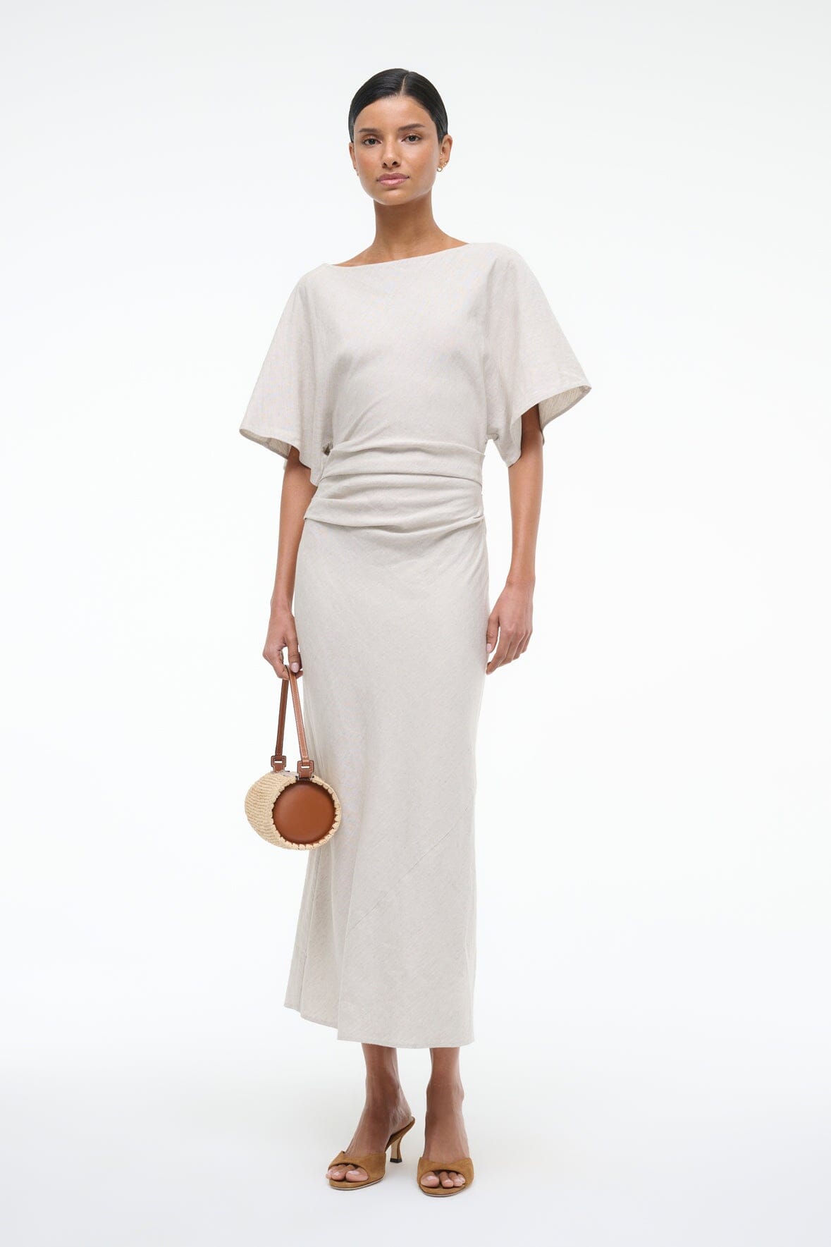 AMELIE LINEN DRESS NATURAL