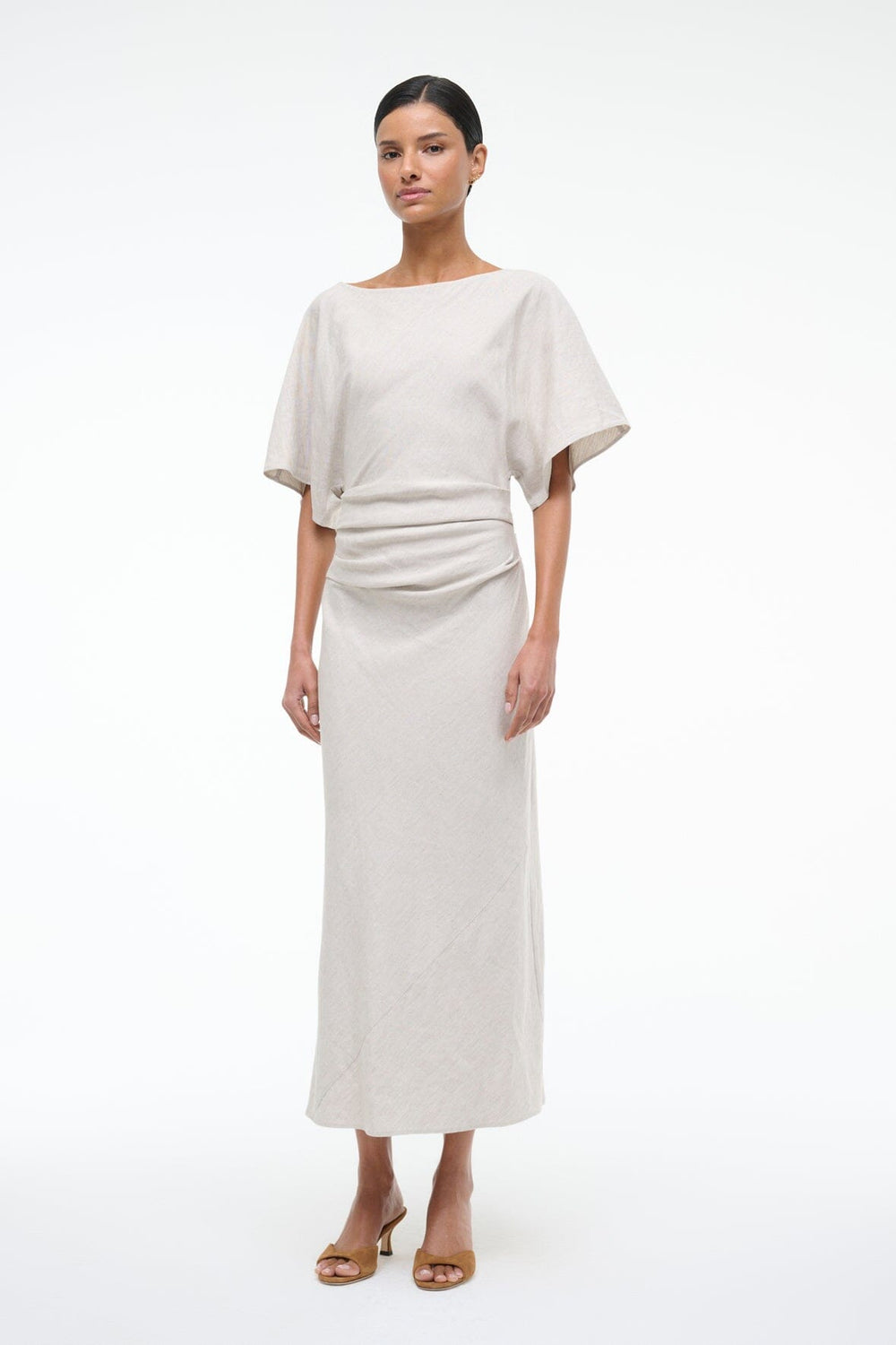 AMELIE LINEN DRESS NATURAL
