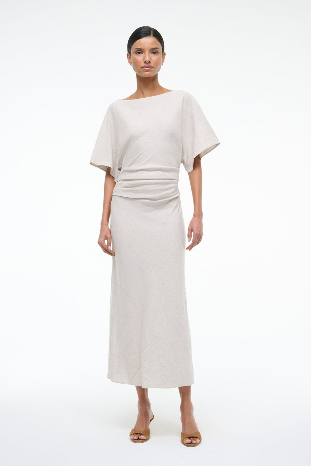 AMELIE LINEN DRESS NATURAL
